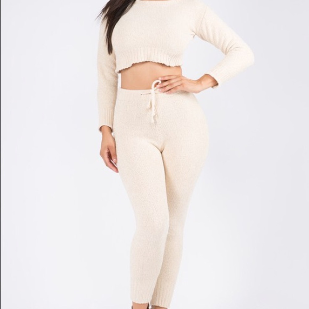 *Last One* Chenille Sweater Lounge Pant Set.